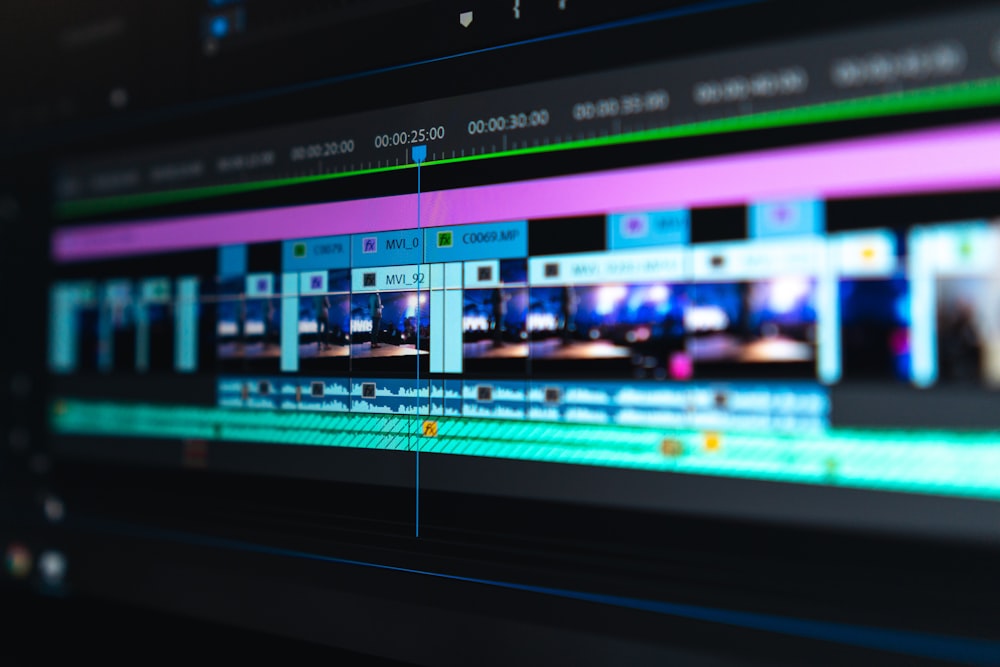 Sala de postproducción y edición de video digital